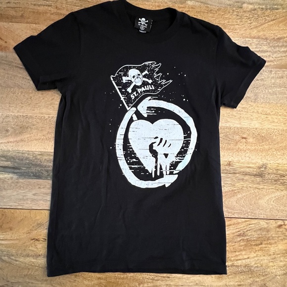 Rise Against St Paulie black T-shirt Men's M - Picture 3 of 5